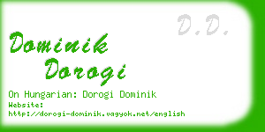 dominik dorogi business card